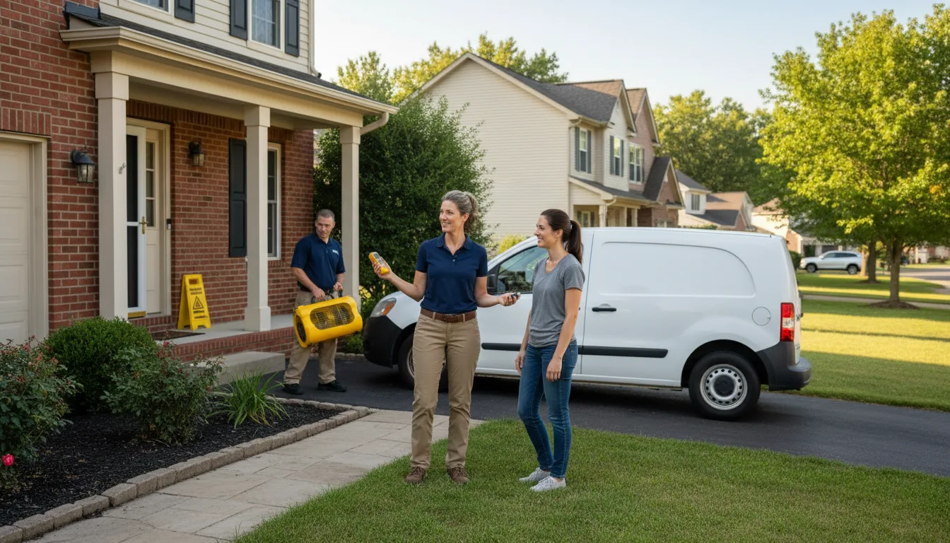Residential water damage restoration in Box Elder, SD